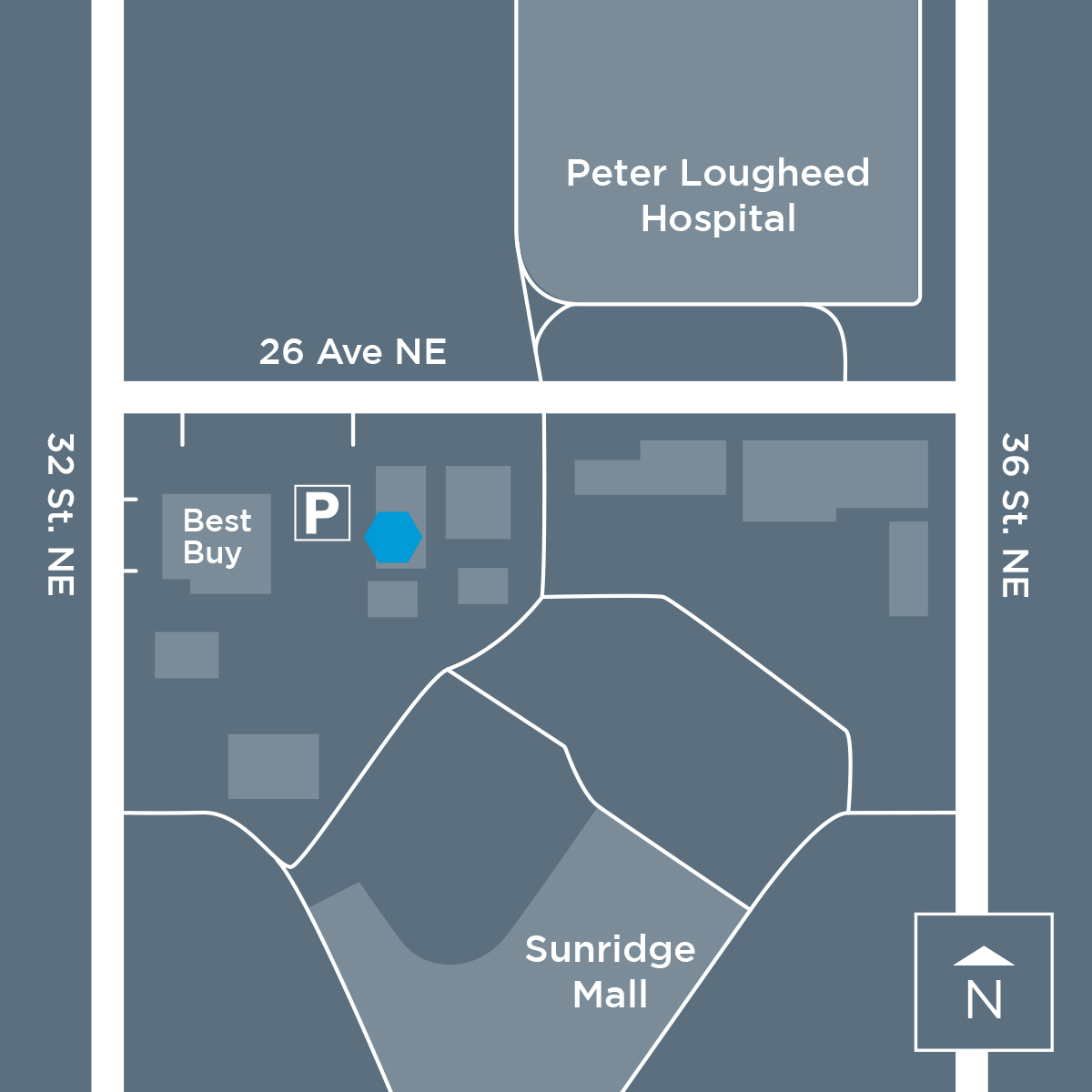 Sunridge Plaza Map and Directions Mayfair Diagnostics